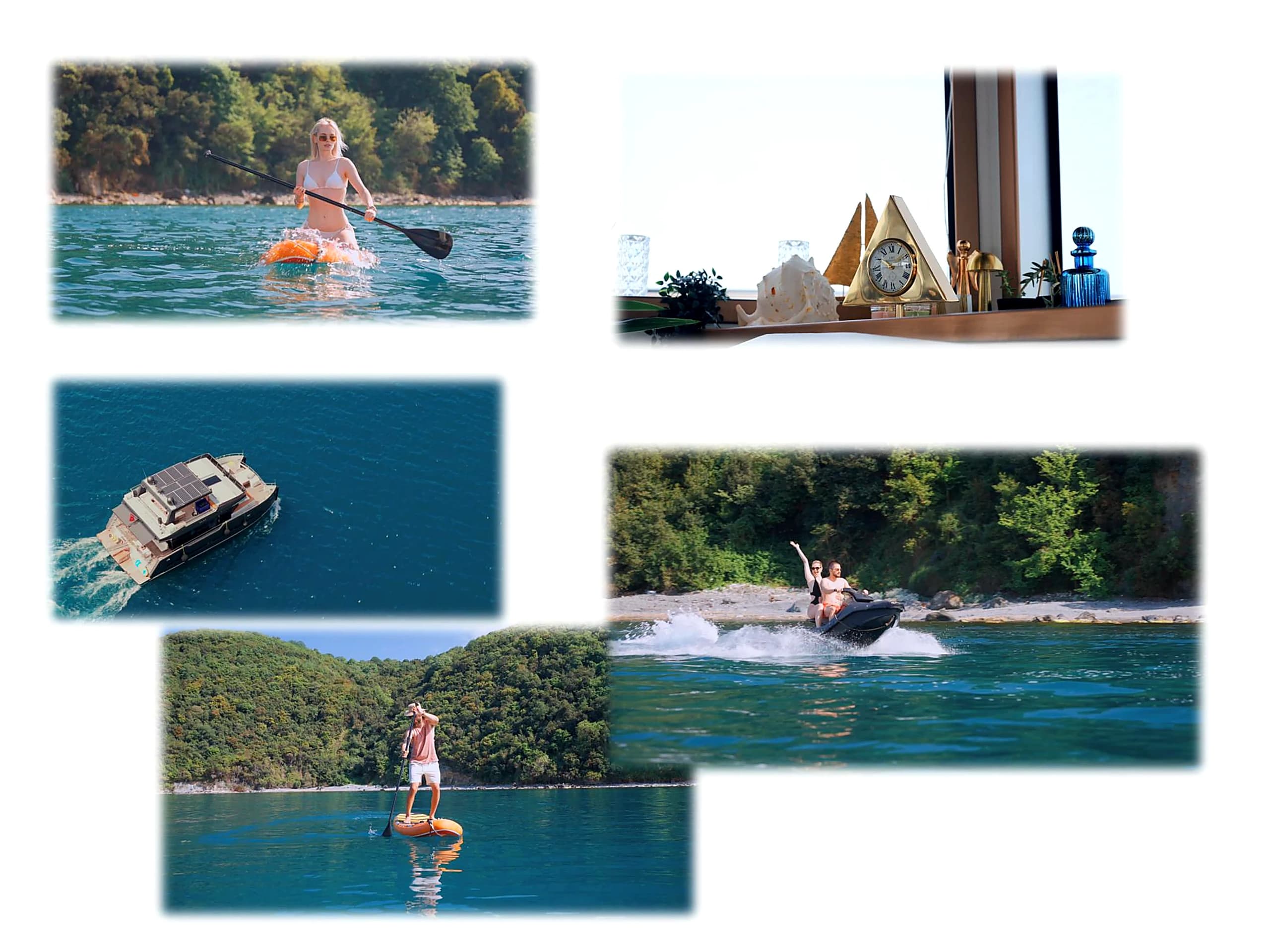 Bodrum Luxury 24M Catamaran paddleboard activities 55