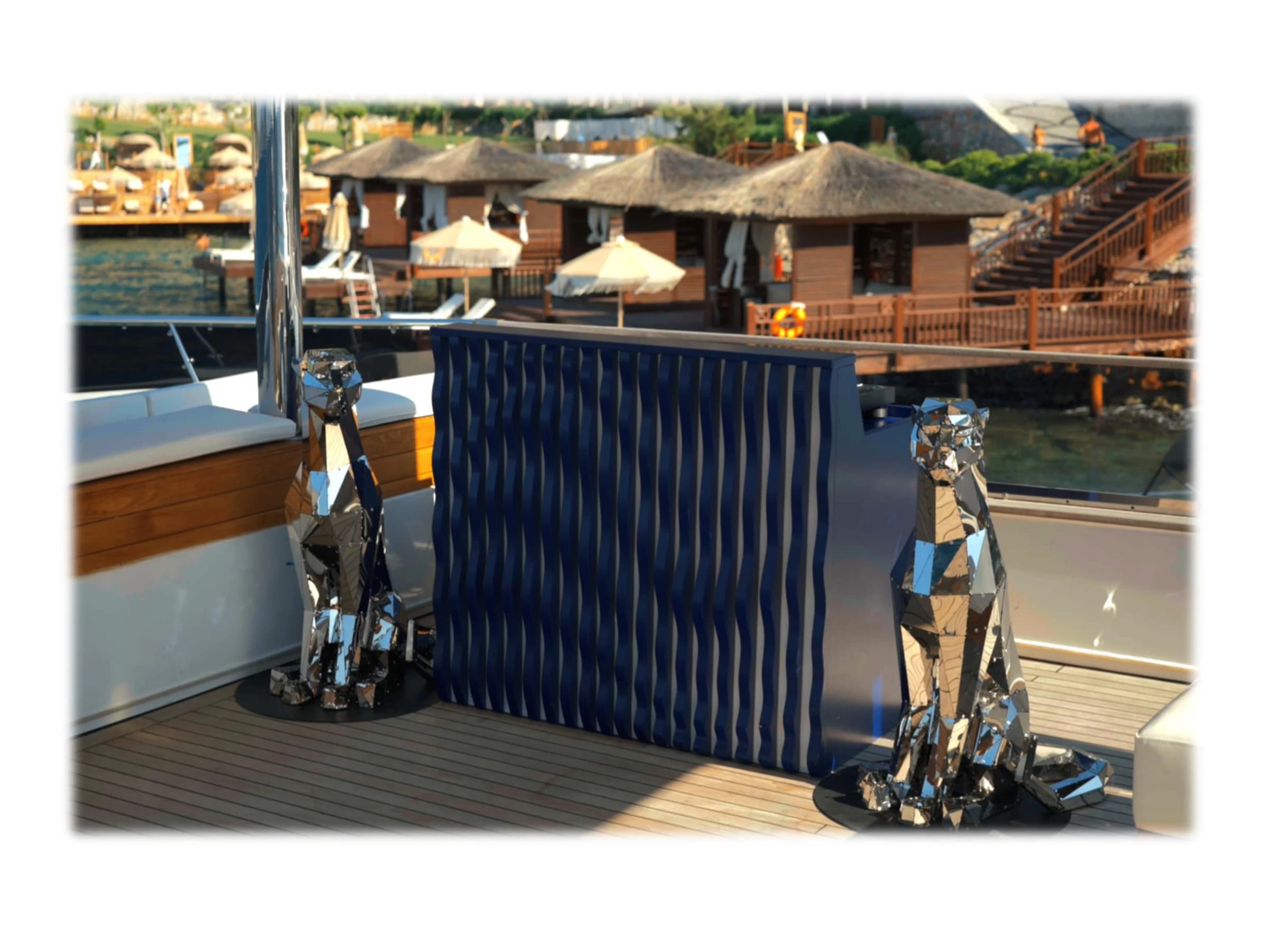Bodrum Luxury 24M Catamaran sunbeds deck 44
