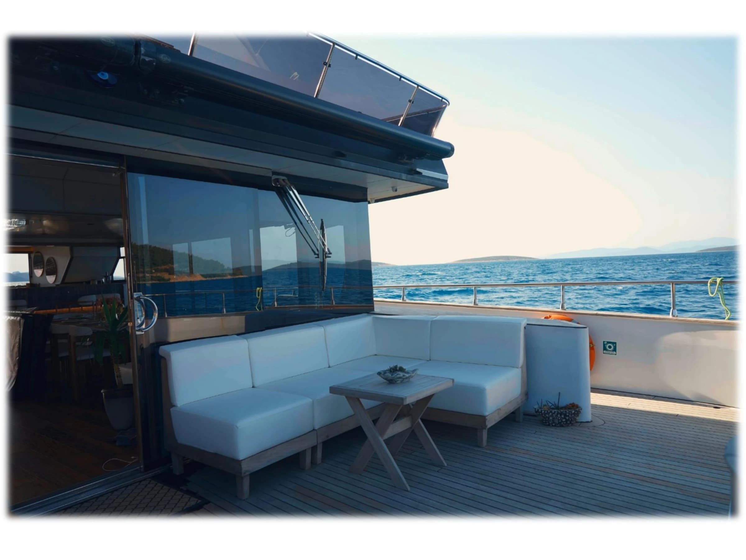 Bodrum Luxury 24M Catamaran upper deck lounge 29