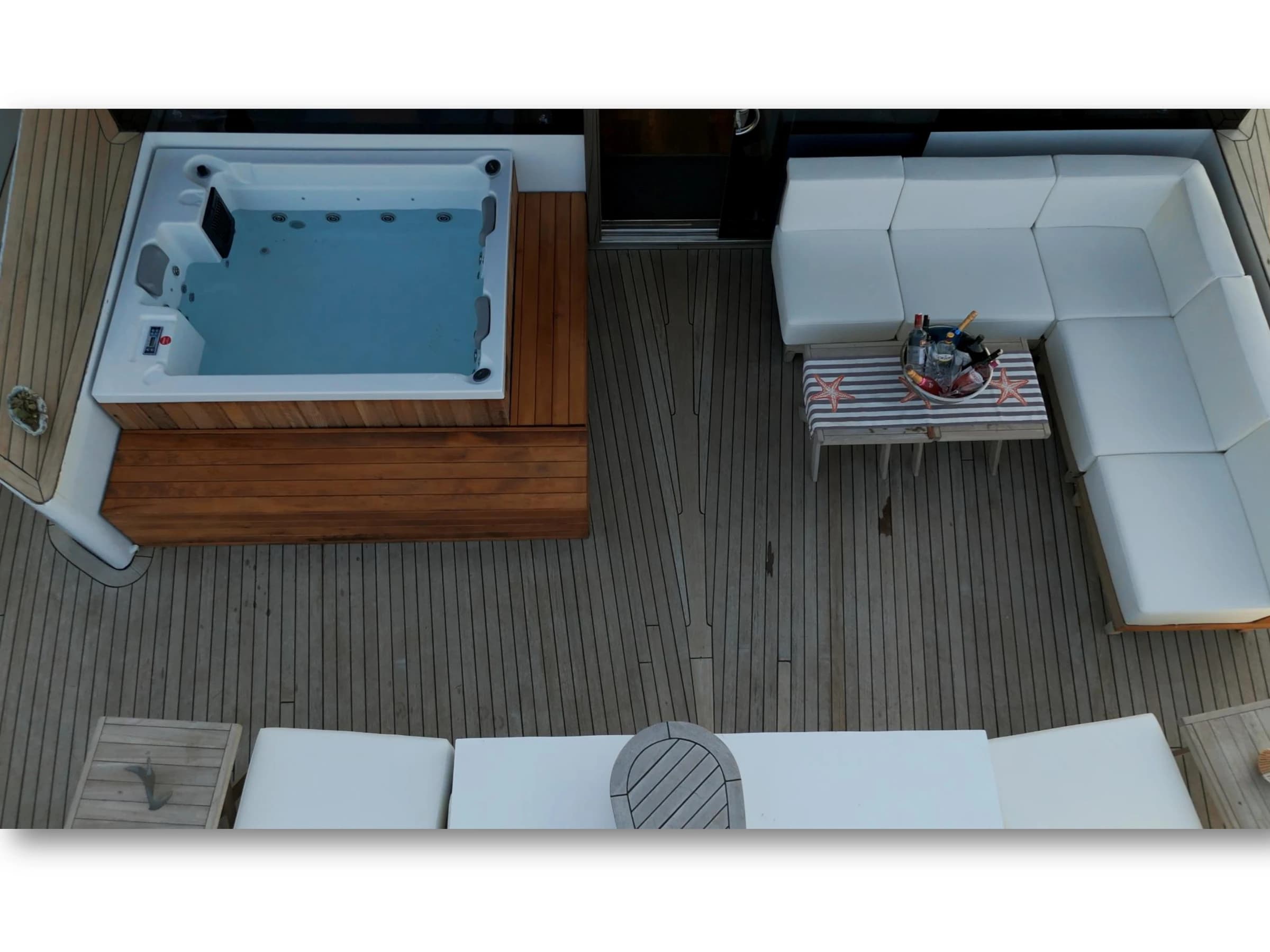 Bodrum Luxury 24M Catamaran upper deck lounge 31