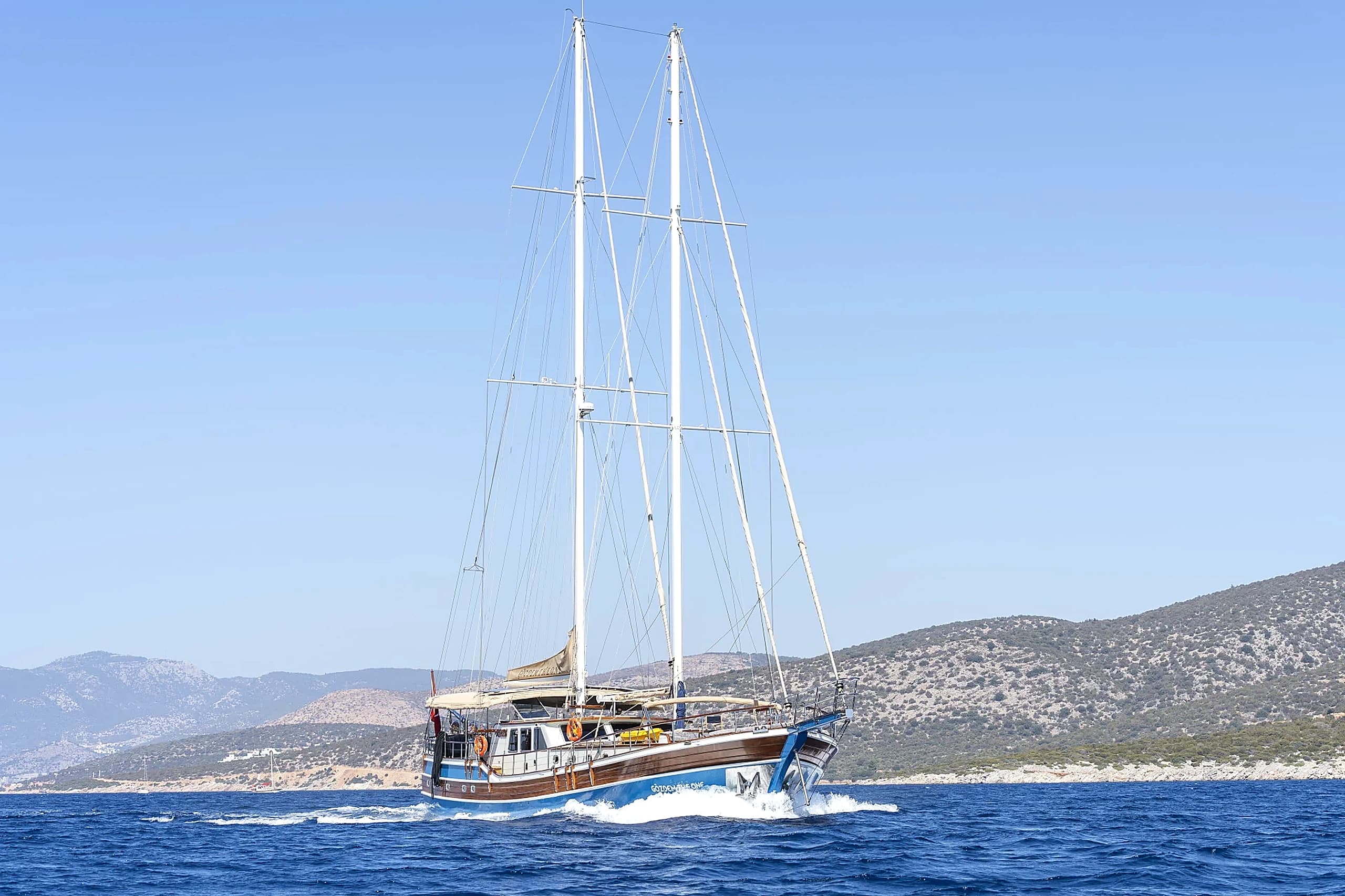 Gözdem The One Under Sail Gliding Across Turquoise Waters of Bodrum