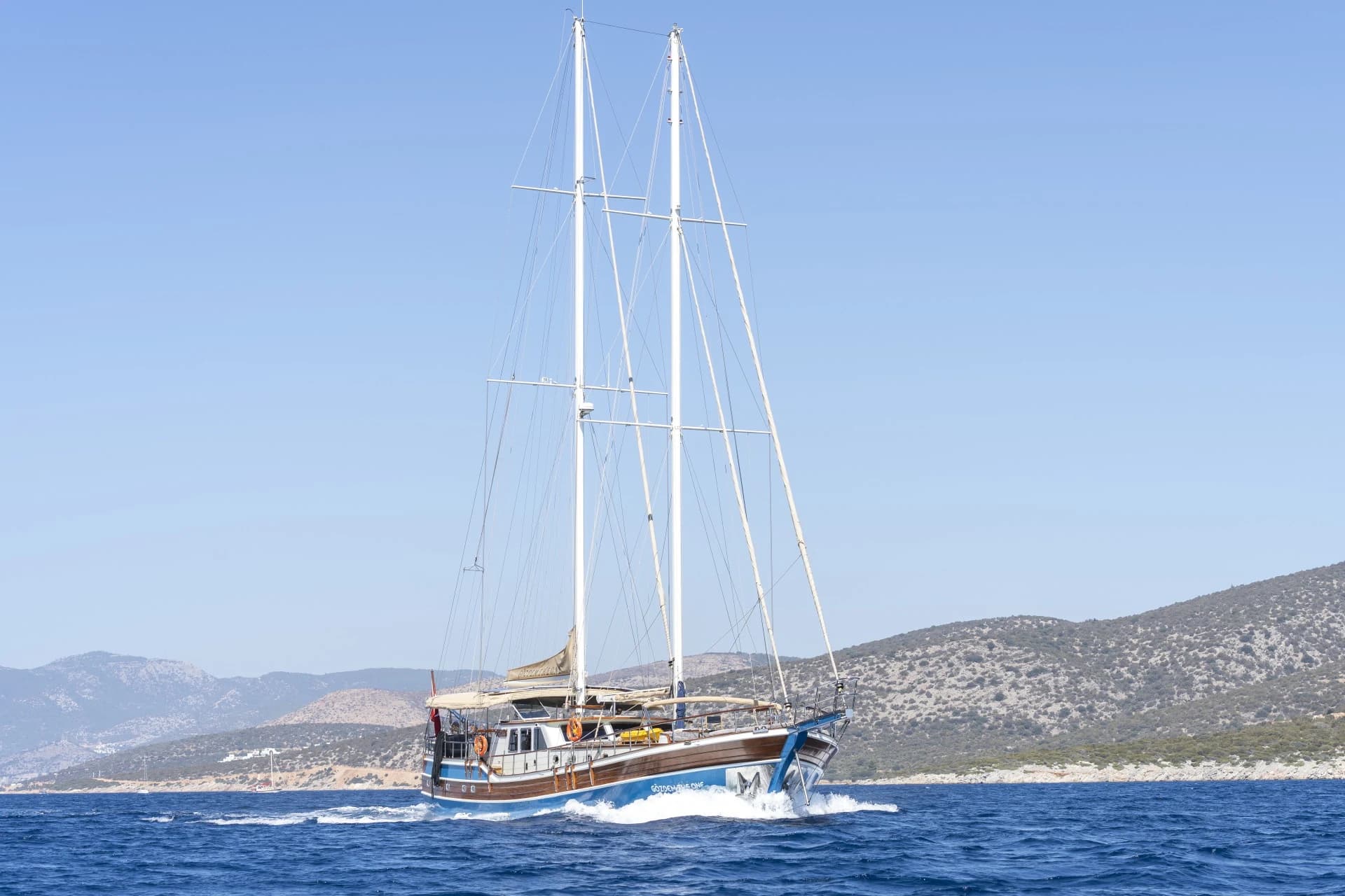Gözdem The One Under Sail Gliding Across Turquoise Waters of Bodrum