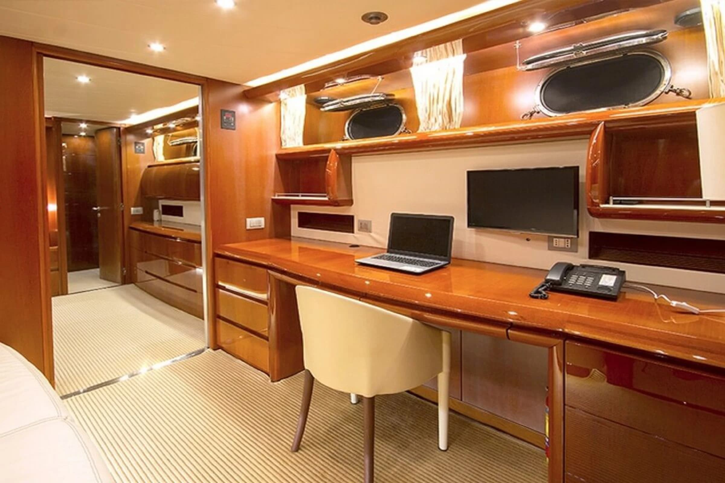 Maiora 24 Luxury Motor Yacht main salon seating 11