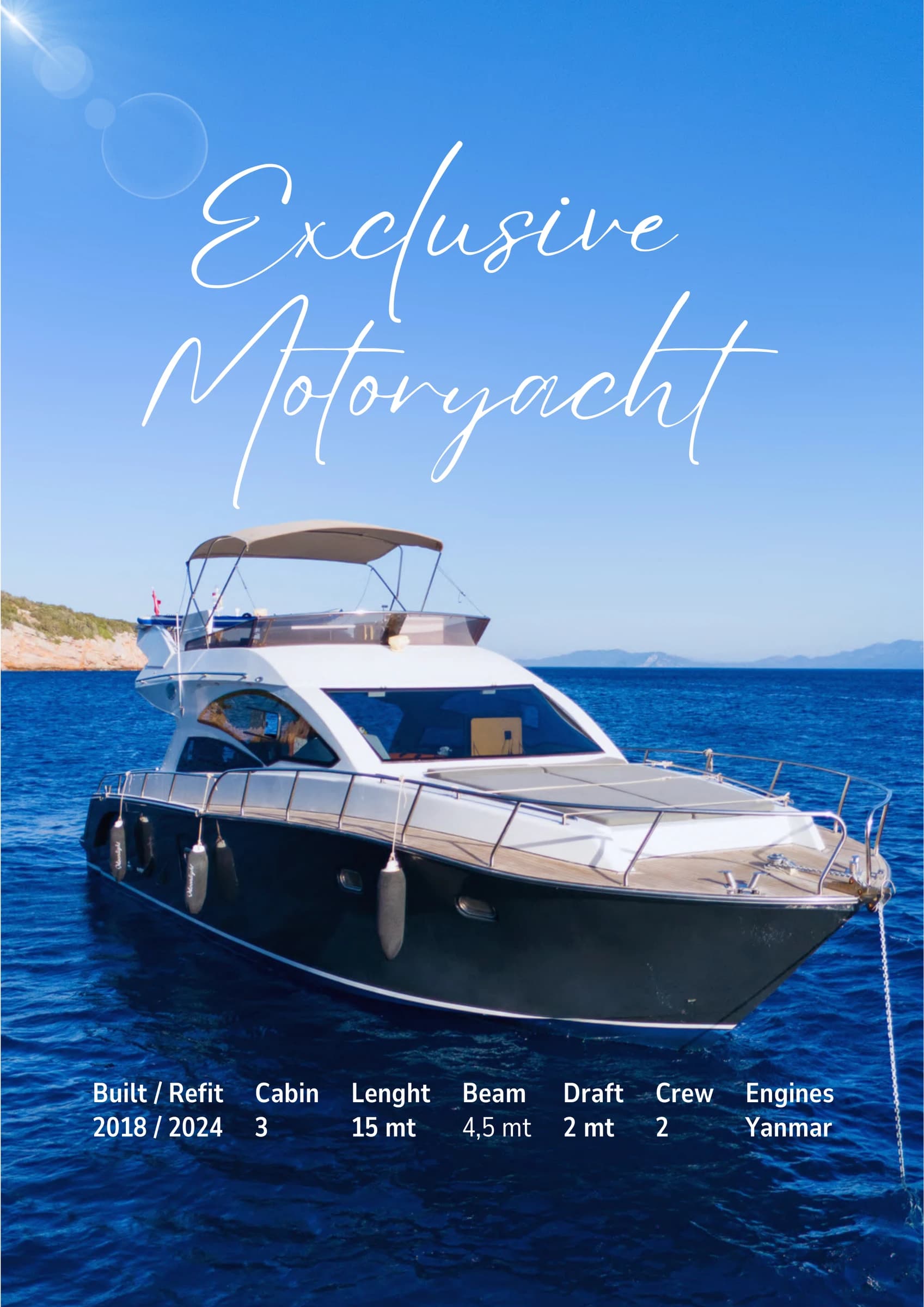 ML Exclusive 15M Motor Yacht specifications brochure cover