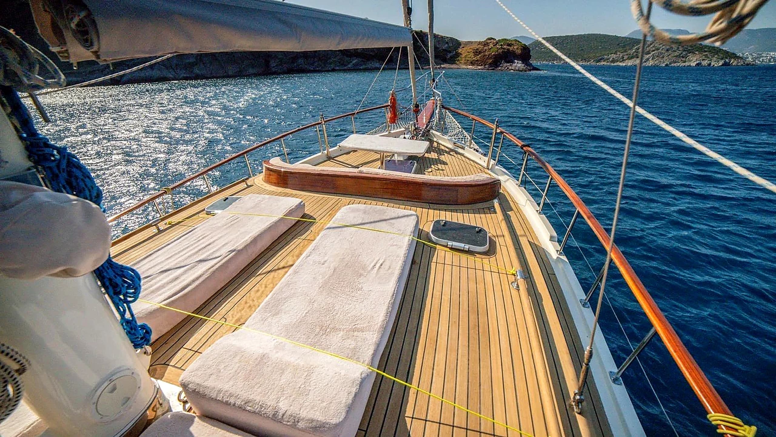 Modern High-Tech Navigation Helm and Bridge Console on Muka 44m Yacht