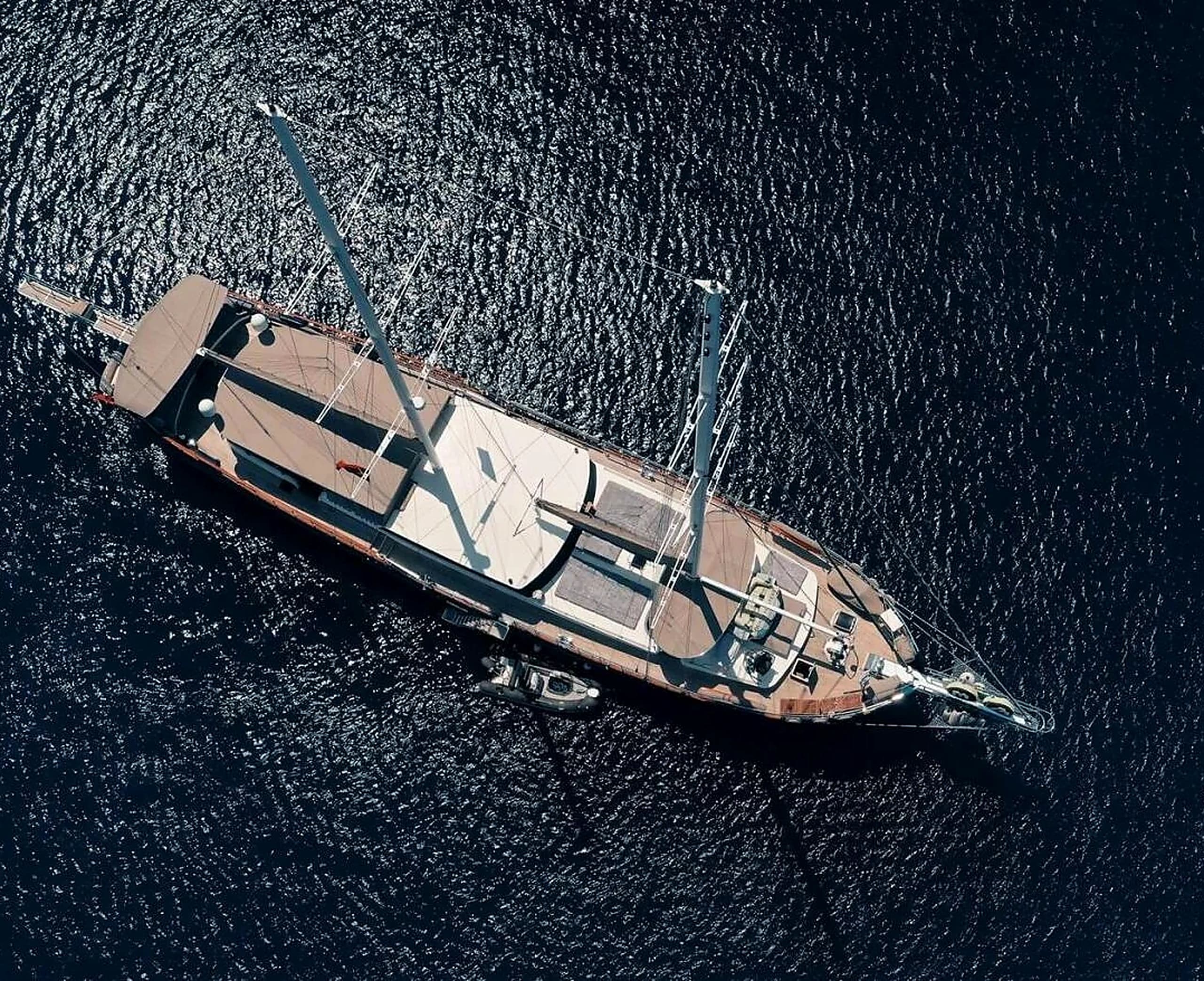 Flybridge Upper Deck Lounge and Panoramic Aegean Sea Views on Nevra Queen