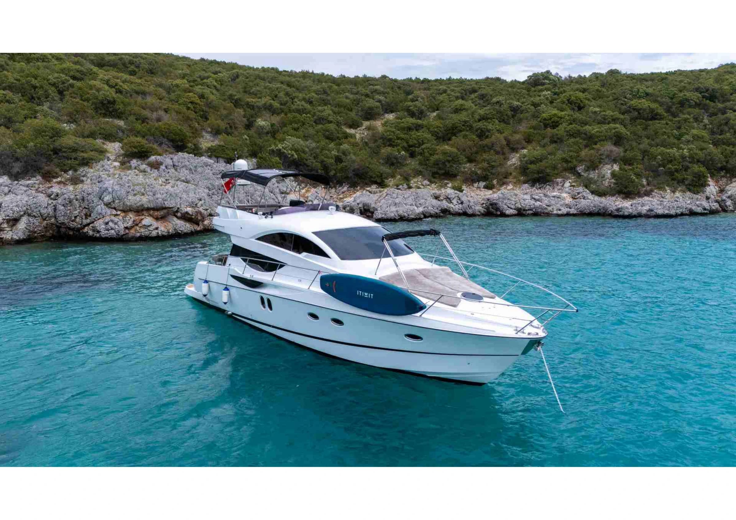Numarine 55 Luxury Motoryacht exterior profile cruising at sea in Bodrum
