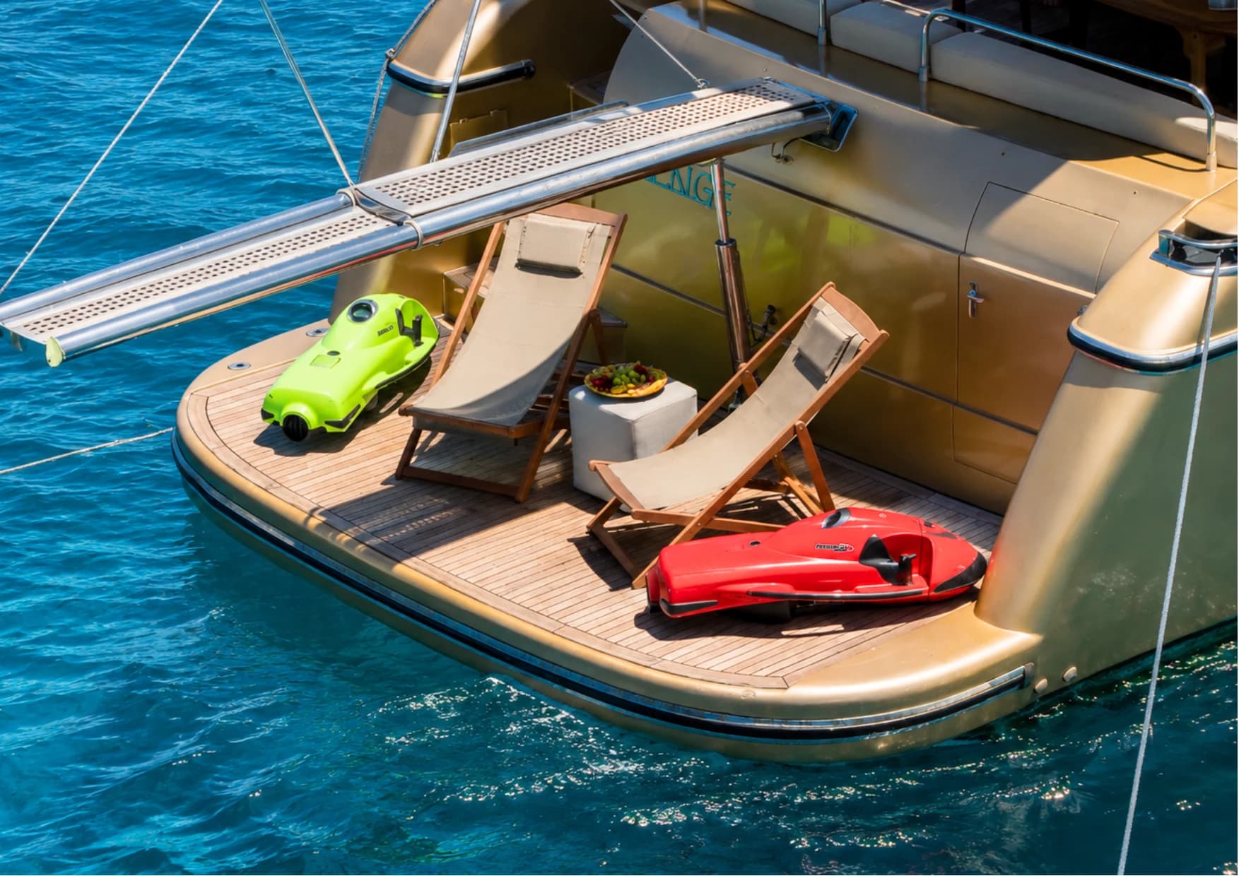 Selenge 20M Luxury Motor Yacht at anchor in secluded Torba bay